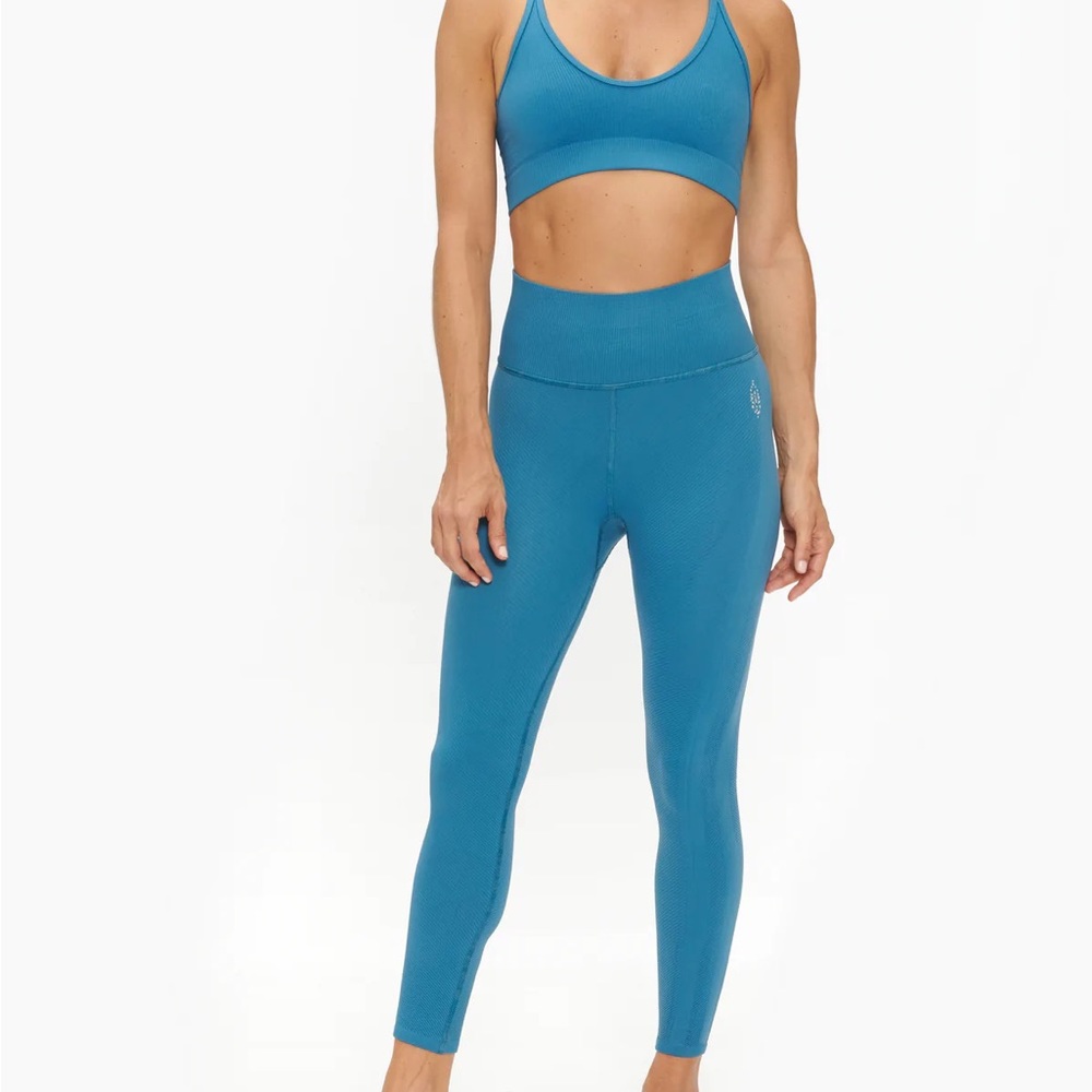 Fit XS/S FP FREE THROW LEGGINGS Coastline aqua blue Size XS Free People Movement